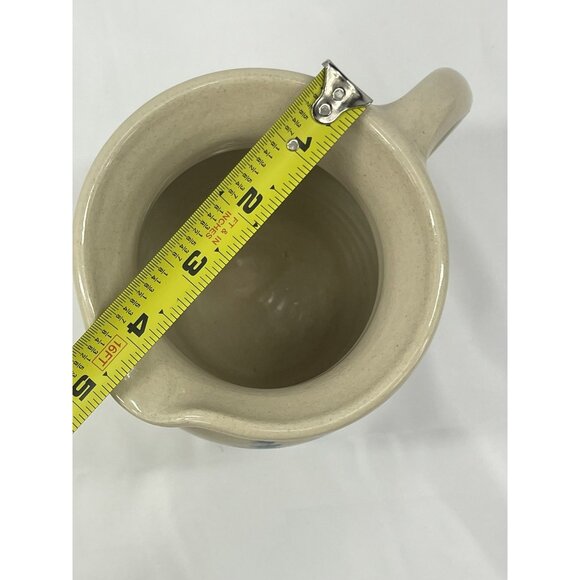 Vintage Yesteryears Casey Pottery Country Pitcher with Blue Design Marshall TX - Picture 8 of 8